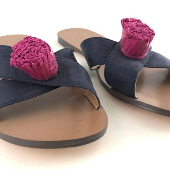 J CREW pompom sandals (NWOT) - Picture 3 of 6